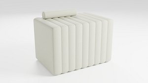 Stylish sofa in a minimalist style 3D