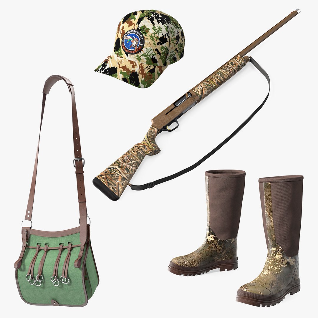 Hunting Accessories Collection 2 3D model preview
