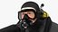 Diver with Underwater Speargun Rigged