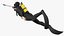 Diver with Underwater Speargun Rigged