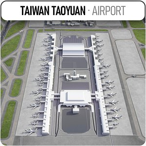 3D taiwan taoyuan international airport