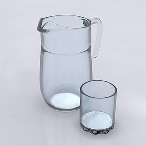 pitcher glass 3d max