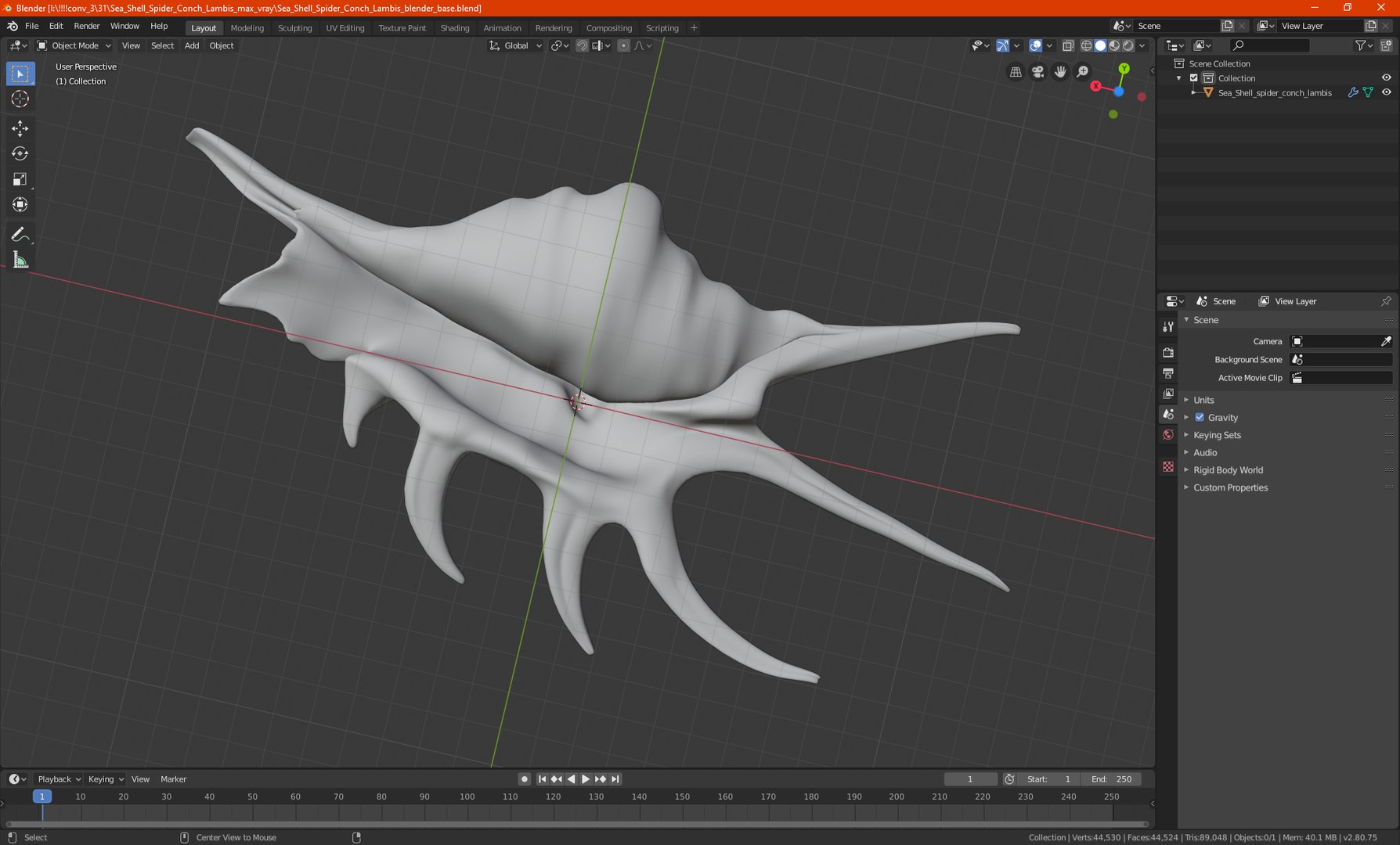 Sea Shell Spider Conch Lambis model https://p.turbosquid.com/ts-thumb/C4/0ymFgt/Ml/seashellspiderconchlambis3dsmodel037/jpg/1666181423/1920x1080/fit_q87/ff131ee1c4920554980d7a7265322834e64500fb/seashellspiderconchlambis3dsmodel037.jpg