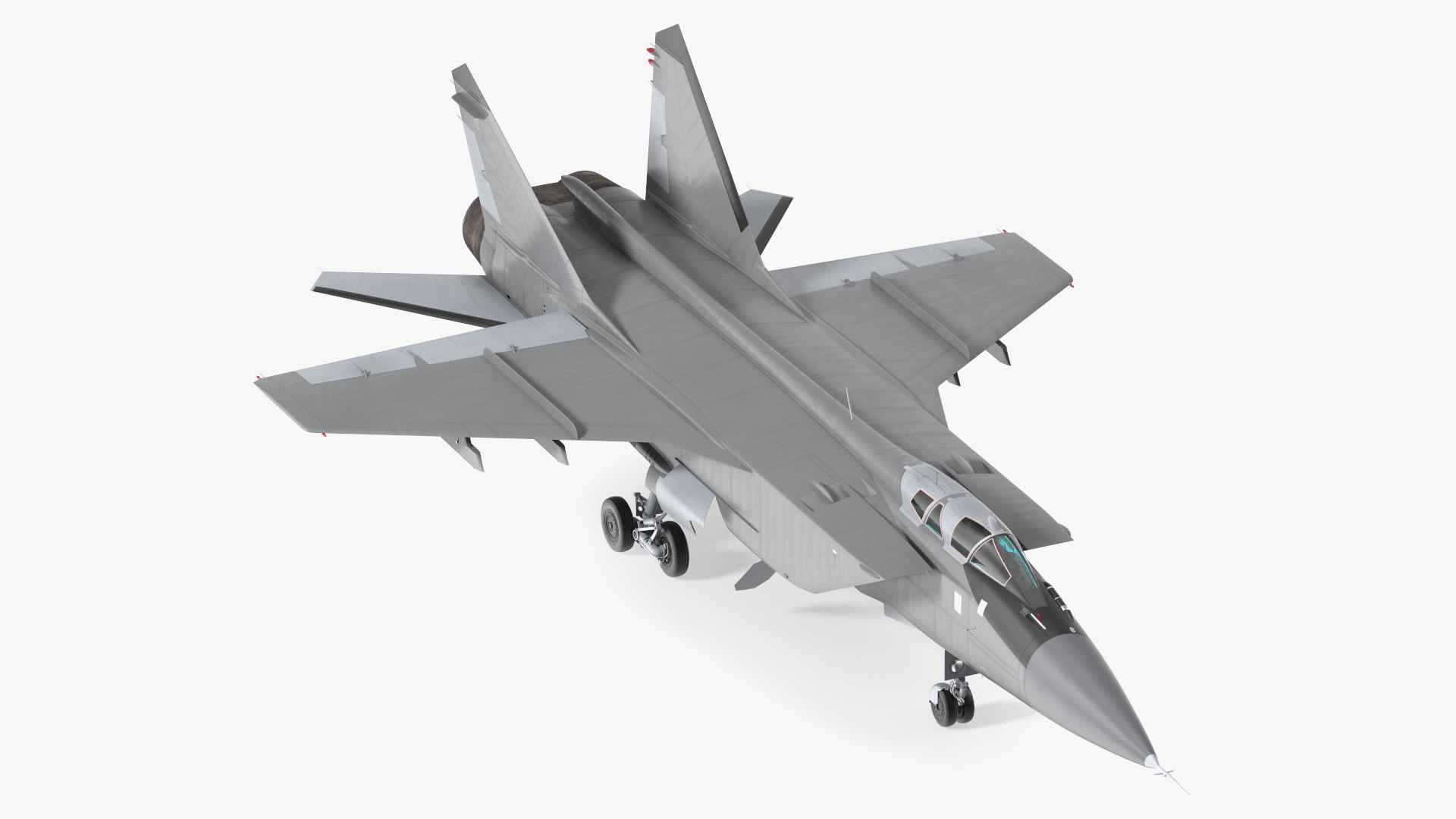 Supersonic Interceptor Aircraft 3D model preview