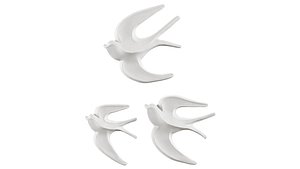3D Swallow wall decor