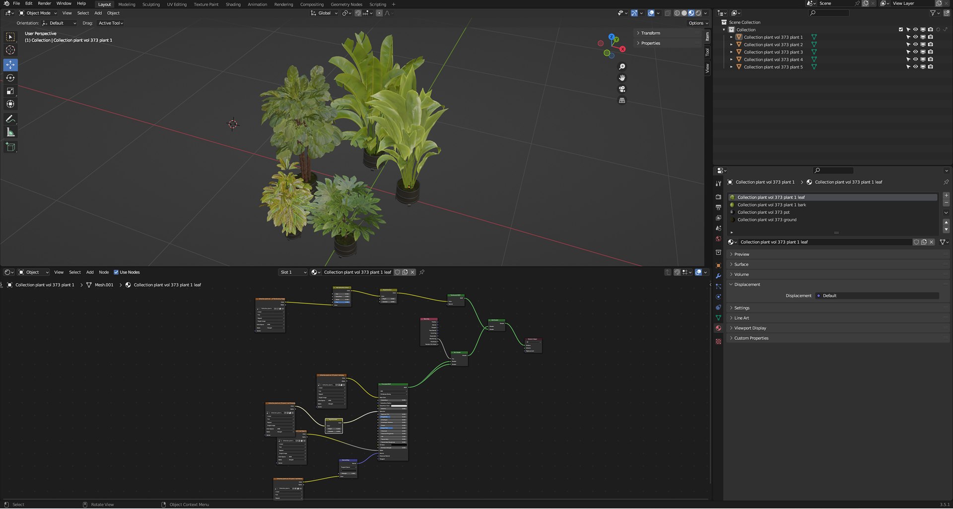 3D Collection Plant Vol 373 - Blender Model - TurboSquid 2095046