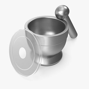 3D Mortar and Pestle Metal