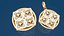 Eleganter geometrischer Diamantanhänger und -ring