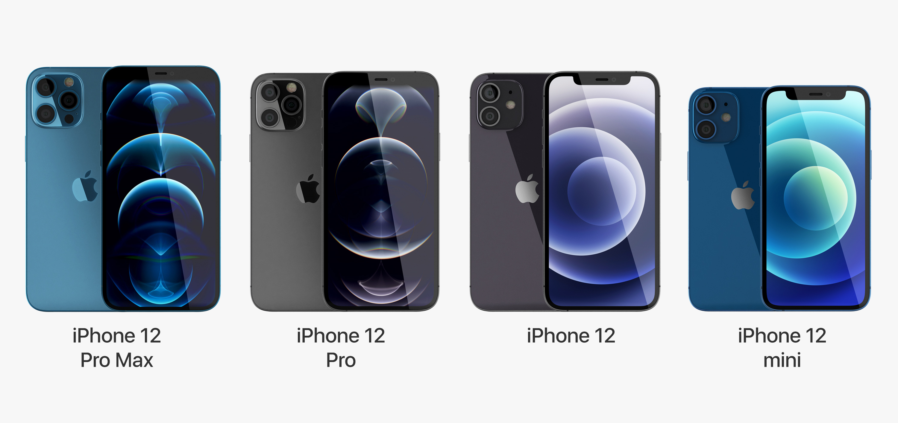 3D apple iphone 12 set - TurboSquid 1635201