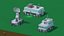 Bâtiments de science-fiction Low-Poly
