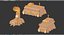 Bâtiments de science-fiction Low-Poly