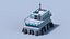 Bâtiments de science-fiction Low-Poly