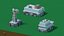 Bâtiments de science-fiction Low-Poly
