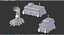 Bâtiments de science-fiction Low-Poly