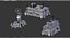 Bâtiments de science-fiction Low-Poly