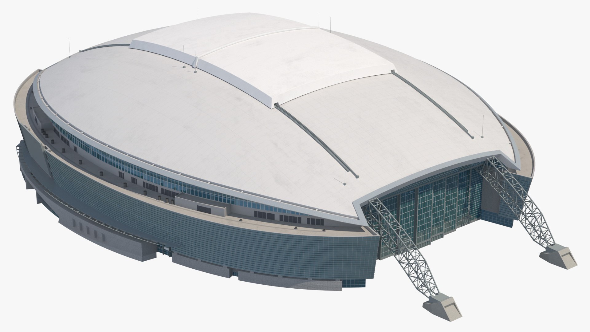Stadium Building 3D model preview