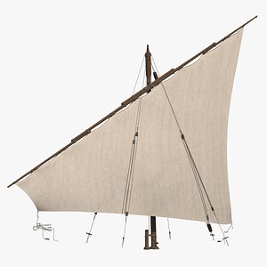 traditional arabian sail 3D model