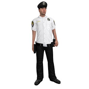 rigged police officer 3 max