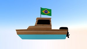 3D Brazil Fishing Boat