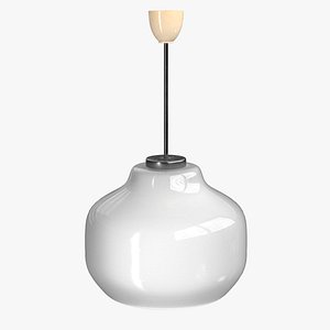 3D pendant lamp rigged model