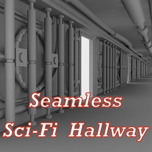 maya seamless sci-fi wall