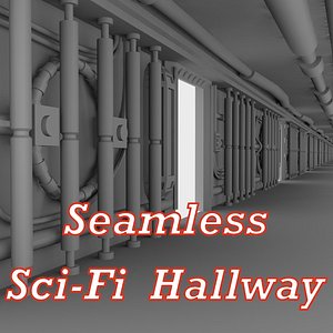 Sci-Fi wall - highpoly
