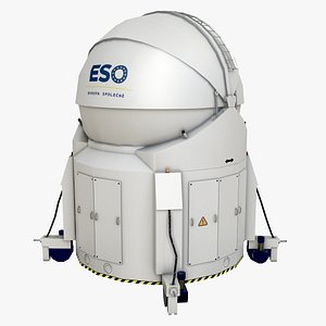 large telescope 3D model