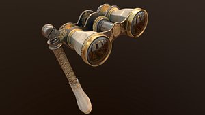 3D binoculars modeled model