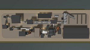 3D Industrial building 23ZZ33 model