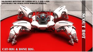 scout bot 2011 3d max