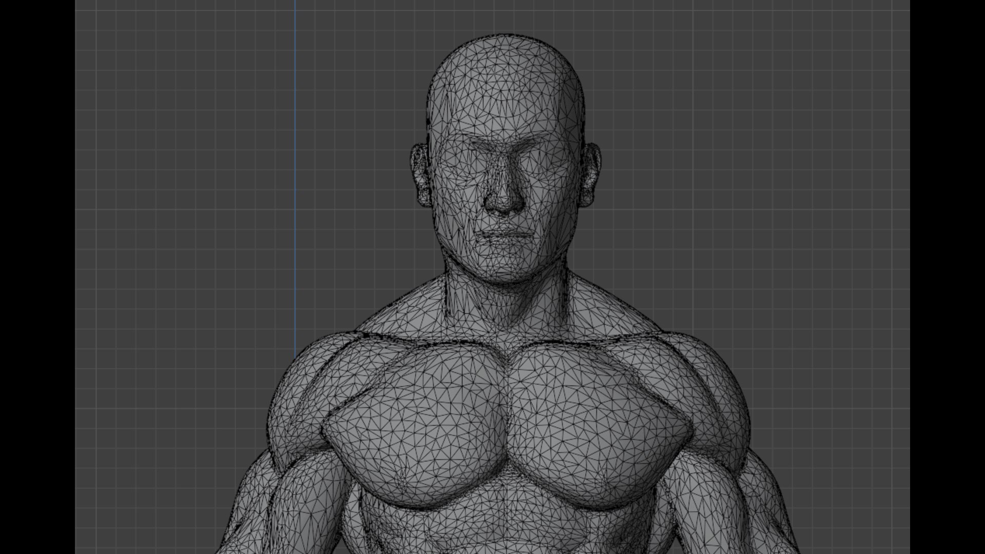 Base Mesh Muscular Male - Game-Animation Ready Low-poly 3D Model 3D ...