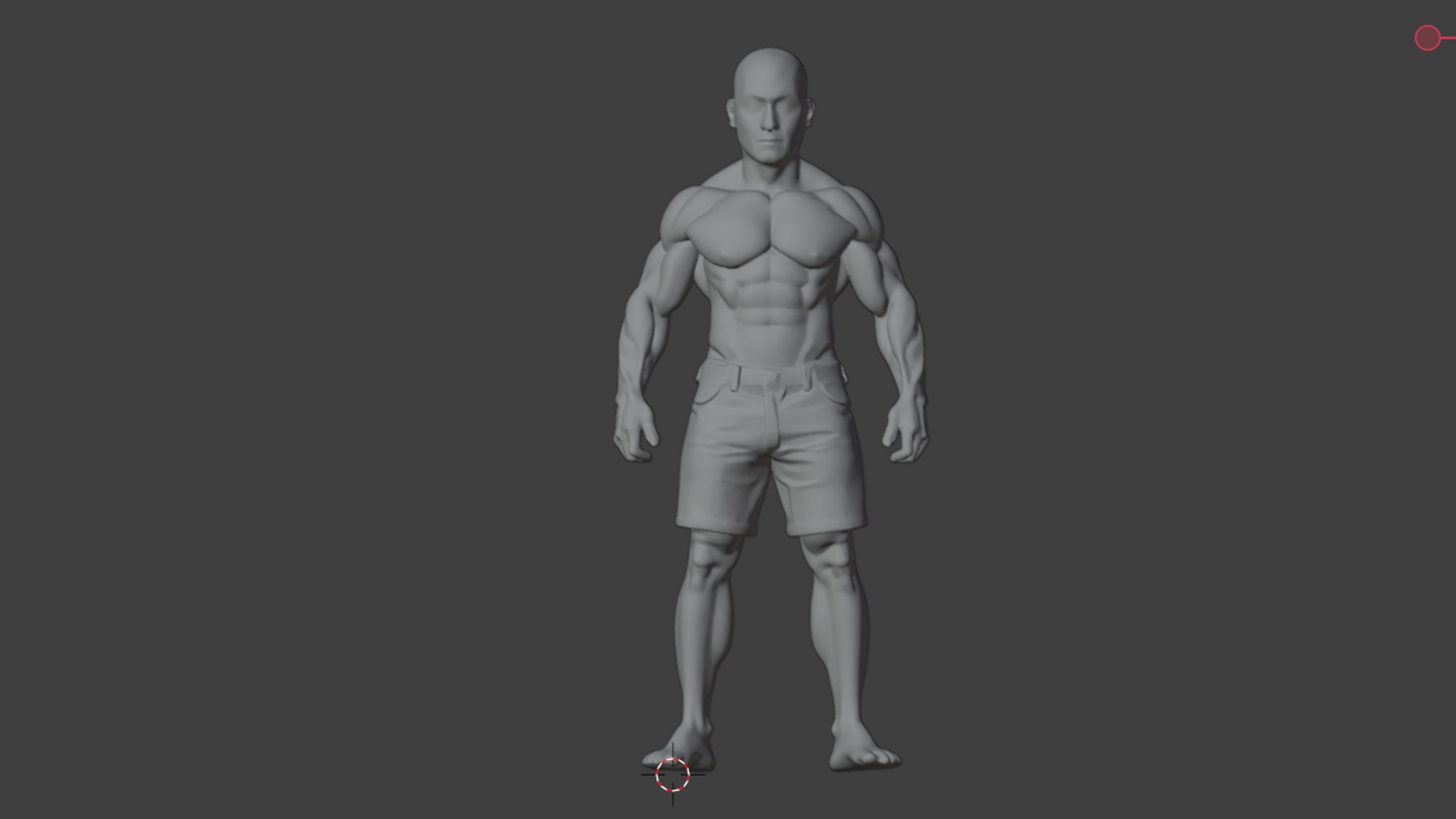 Base Mesh Muscular Male - Game-Animation Ready Low-poly 3D Model 3D ...