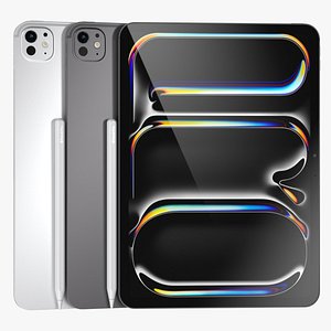 Apple iPad Pro M4 11-inch All Colors 3D model