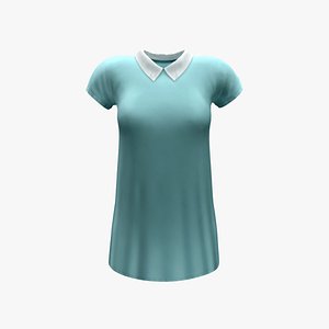 Peter Pan Collar Shift Dress model