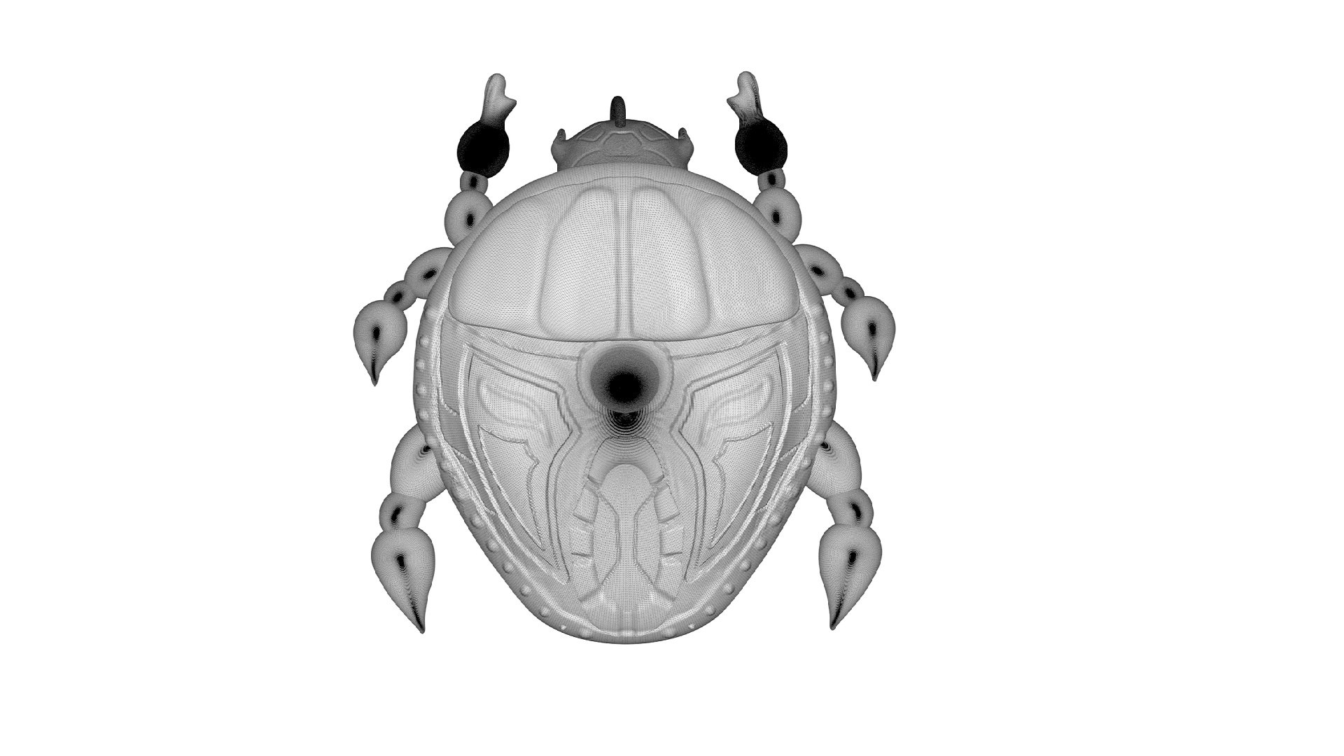 3D Model Gold Scarab Pendant - TurboSquid 2115887