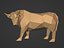 3D Polygonal Bull