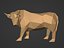 3D Polygonal Bull
