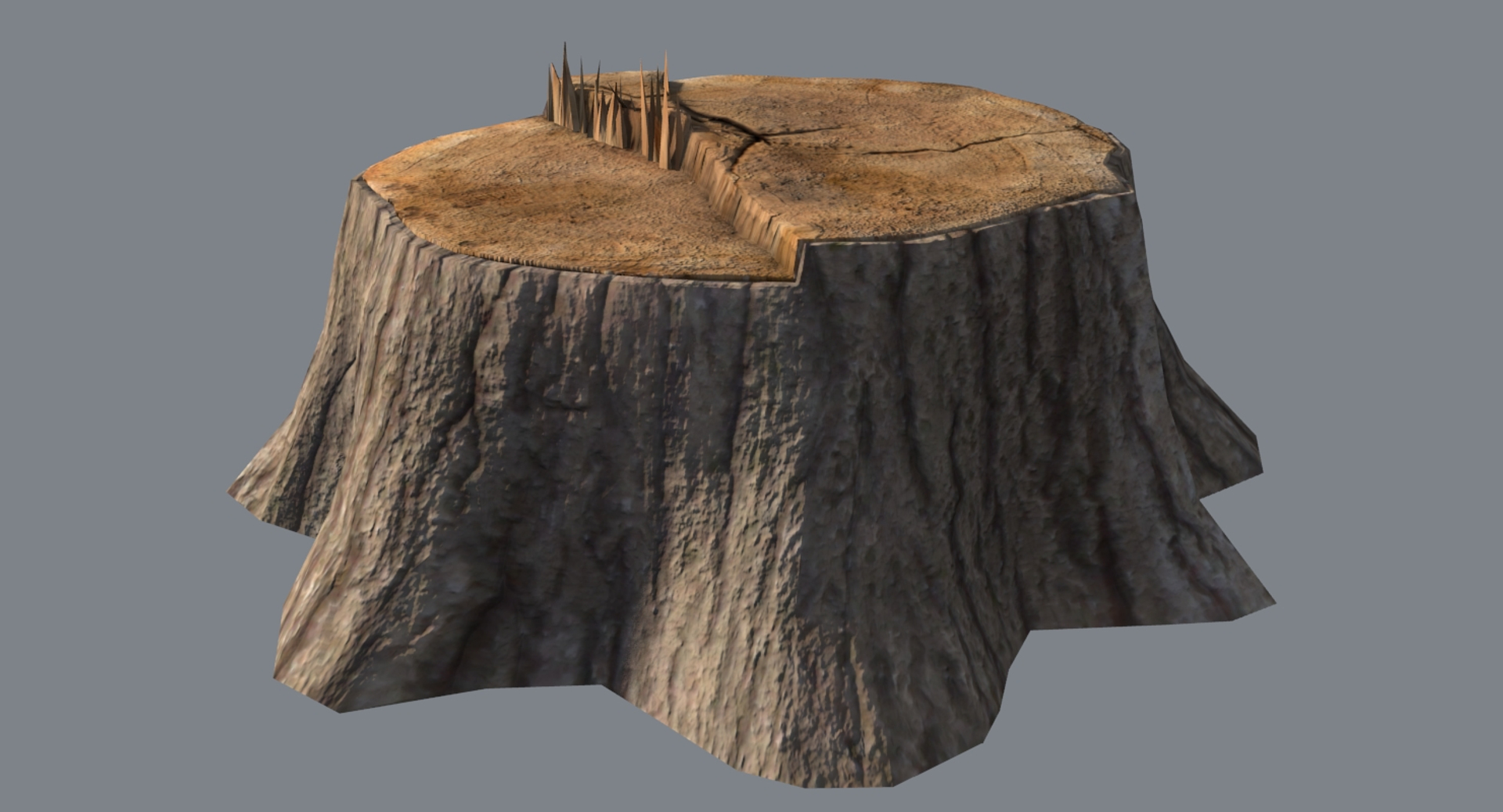 Tree Stump 3d Obj