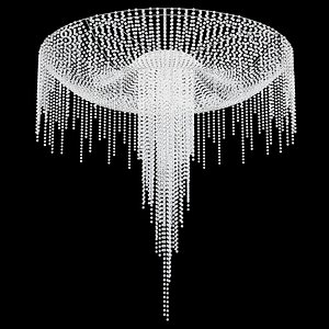 Ceiling mount crystal swarowski round chandelier