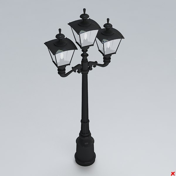 3d street lamp