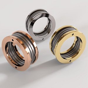 Spiral Ring - Luxury 3D Jewelry Model