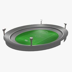 3D football stadium model
