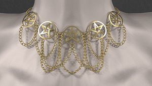 necklace star 3D model