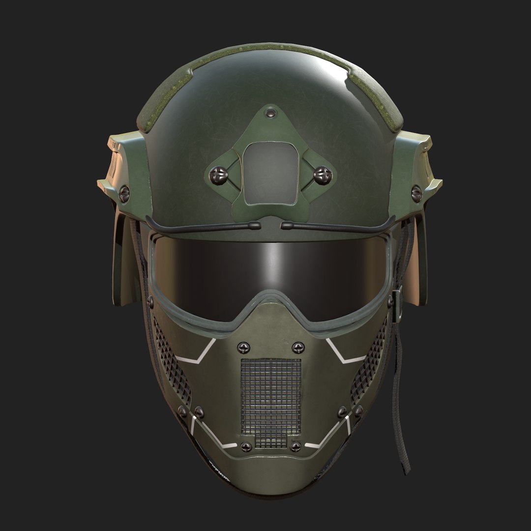 Helmet mask 3D - TurboSquid 1568423