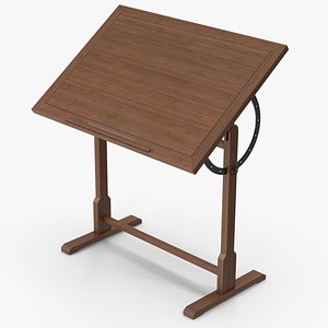 Draft Table Dark Wood