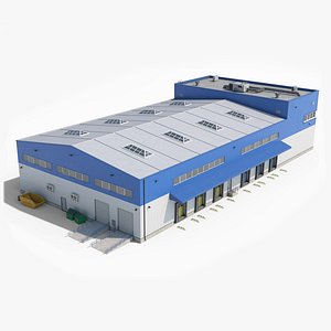 3D Industrial Building 29 model