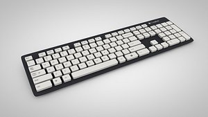 keyboard logitech k310 3d model
