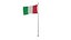Ensemble de drapeaux italiens