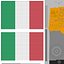 Ensemble de drapeaux italiens