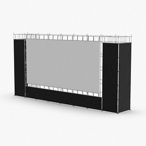 3D large-stage-screen-02 model